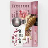Retro-Eiscreme-Salon aufgefüllt Banner (Vertikal)