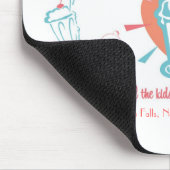 Retro-Eiscreme- und Süßwarenladen Mousepad (Ecke)