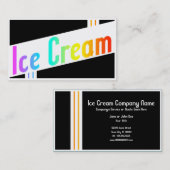Retro Eiscreme Visitenkarte (Vorne/Hinten)