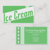 Retro Eiscreme Visitenkarte (Vorne/Hinten)