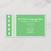 Retro Eiscreme Visitenkarte (Rückseite)
