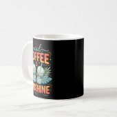 Retro-Eiskaffee & Sonnenschein lustiger Sommer Kaffeetasse (Vorderseite Links)