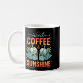 Retro-Eiskaffee & Sonnenschein lustiger Sommer Kaffeetasse (Links)