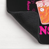 Retro-Eiskaffee & Sonnenschein lustiger Sommer Mousepad (Ecke)