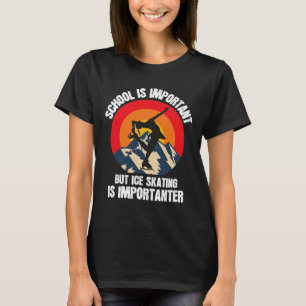 Retro-Eislaufen Wintersport Ski Schlittschuh Vinta T-Shirt