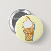 Retro-Eistüte Button (Vorne & Hinten)