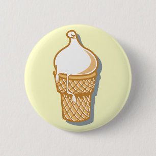 Retro-Eistüte Button
