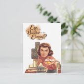 Retro Eizellen zum Frühstück in dieser Wirtschaft Postkarte (Stehend Vorderseite)
