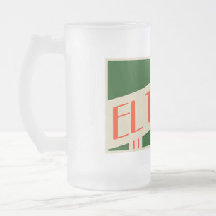 Retro el tano mattglas bierglas