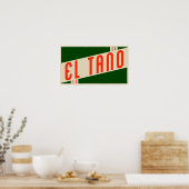 Retro el tano poster (Küche)