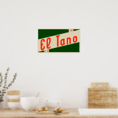 Retro el tano poster (Küche)