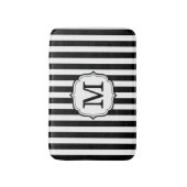 Retro Elagant Personalized Stripe Bath Mat Badematte (Vorderseite Vertikal)