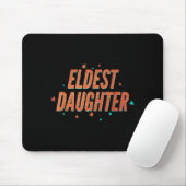 Retro Eldest Daughter Team Gift For Eldest Daughte Mousepad (Mit Mouse)