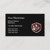 Retro Electrical Theme Visitenkarte (Vorderseite)