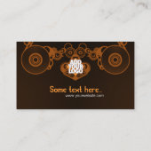 Retro Electro Music Business Card Visitenkarte (Rückseite)