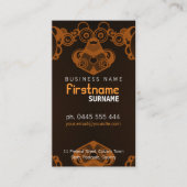 Retro Electro Music Business Card Visitenkarte (Vorderseite)