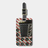 Retro Electronics Lautsprecher Kurz Wave Radio Gepäckanhänger (Vorderseite vertikal)