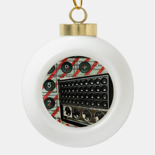 Retro Electronics Lautsprecher Kurz Wave Radio Keramik Kugel-Ornament
