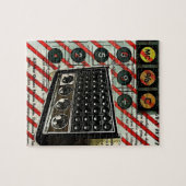 Retro Electronics Lautsprecher Kurz Wave Radio Puzzle (Horizontal)