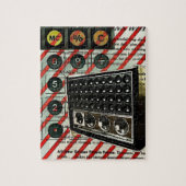 Retro Electronics Lautsprecher Kurz Wave Radio Puzzle (Vertikal)