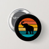 Retro-Elefant Button (Vorne & Hinten)