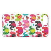 Retro Elefant scherzt Mustertapete Case-Mate iPhone Hülle (Rückseite (Horizontal))