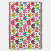 Retro Elefant scherzt Mustertapete Decke (Vorderseite Vertikal)