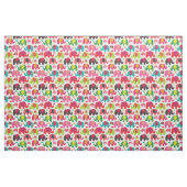 Retro Elefant scherzt Mustertapete Stoff (Fat Quarter (45,7 x 55,9 cm))