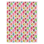 Retro Elefant scherzt Mustertapete Tischdecke (Vorderseite)