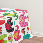 Retro Elefant scherzt Mustertapete Tischdecke (Beispiel)