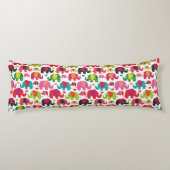 Retro-Elefantenbilder Seitenschläferkissen (Rückseite)