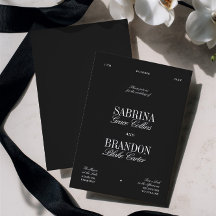 Retro Elegant Black & White Wedding