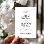 Retro Elegant Black & White Wedding  Einladung<br><div class="desc">Perfect for black-tie weddings, elegant city receptions, or evening celebrations, it creates a polished first impression your guests will remember. Fully customizable — personalize the names, date, venue, and wording to make it uniquely yours. Coordinates beautifully with the full Sabrina wedding stationery suite for a cohesive and refined wedding aesthetic....</div>