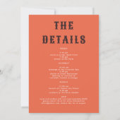 Retro Elegante Last Rodeo Rosa Green Bachelorette Einladung (Rückseite)