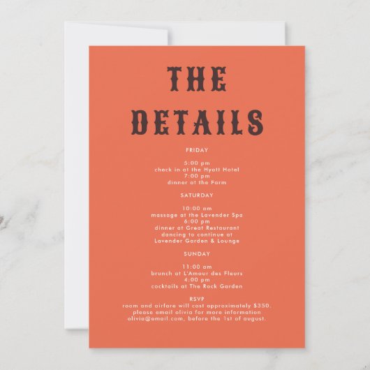 Retro Elegante Last Rodeo Rosa Green Bachelorette Einladung (Rückseite)