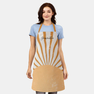Retro Elegante Stylische Sonnenburst-Sonnenunterga Schürze