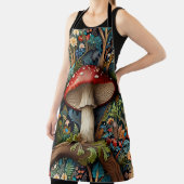 Retro eleganter bohemianischer Pilzwald Schürze (InSitu)