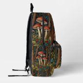 Retro-eleganter Pilzwald Bedruckter Rucksack (Links)