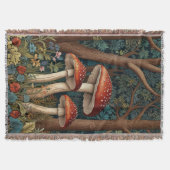 Retro-eleganter Pilzwald Decke (Vorderseite)