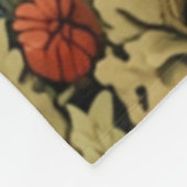 Retro-eleganter Pilzwald Fleecedecke (Ecke)