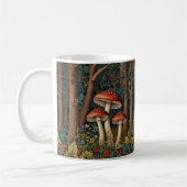 Retro-eleganter Pilzwald Kaffeetasse (Links)