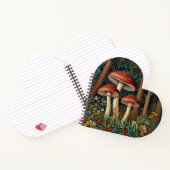 Retro-eleganter Pilzwald Notizblock (Innenseite)