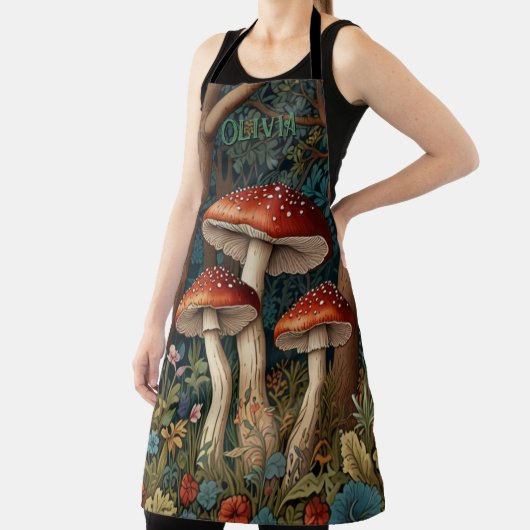 Retro-eleganter Pilzwald Schürze (InSitu)