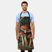 Retro-eleganter Pilzwald Schürze (Getragen)