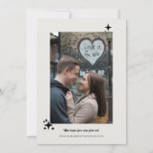 Retro Elegantes Modernes Minimalistisches Foto Hoc Einladung (Rückseite)