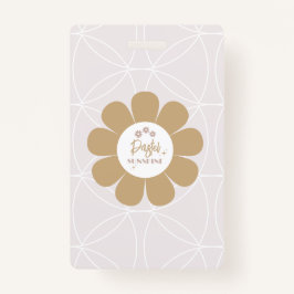 Retro Elegantes Rosa Geschäft Ausweis