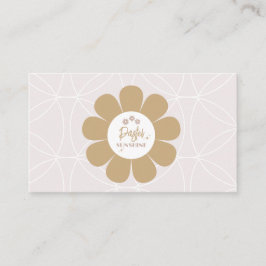 Retro Elegantes Rosa Geschäft Visitenkarte