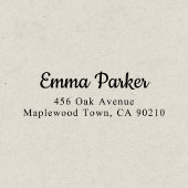 Retro Elegantes Skript Einfach Permastempel