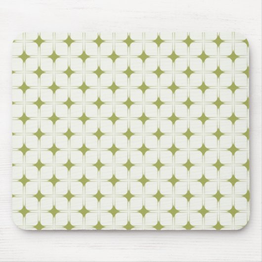 Retro-Eleganz Mousepad, Olive Green Mousepad (Vorne)