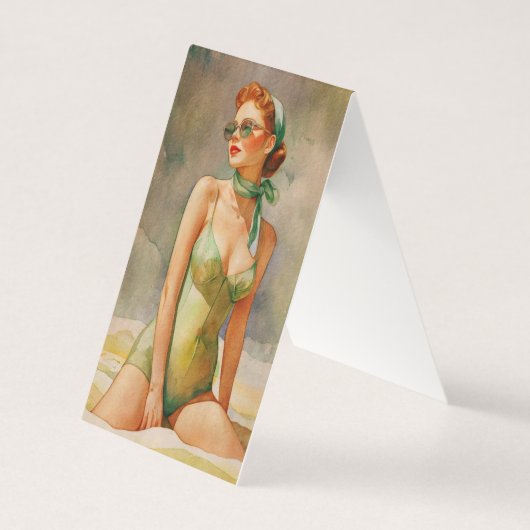 Retro-Eleganz: Strand Chic (Vorderseite)